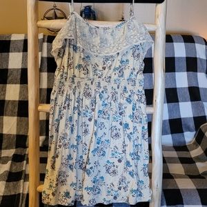 Womens Decree long tank cami with lace detail size xl